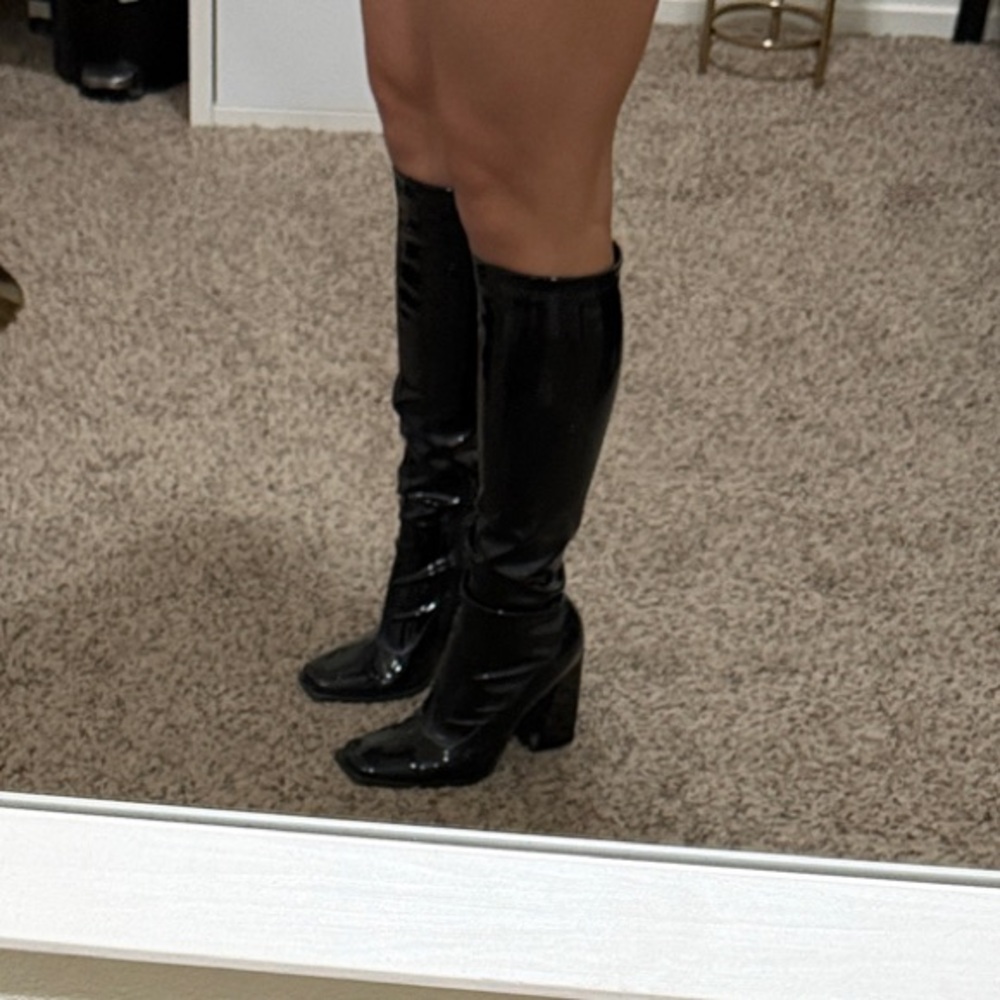 Forever 21 Black Heeled Boots
